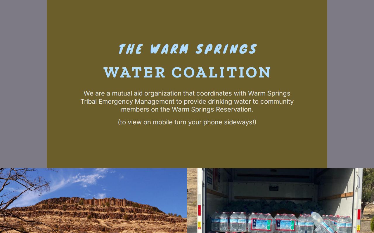 The Warm Springs Water Coalition